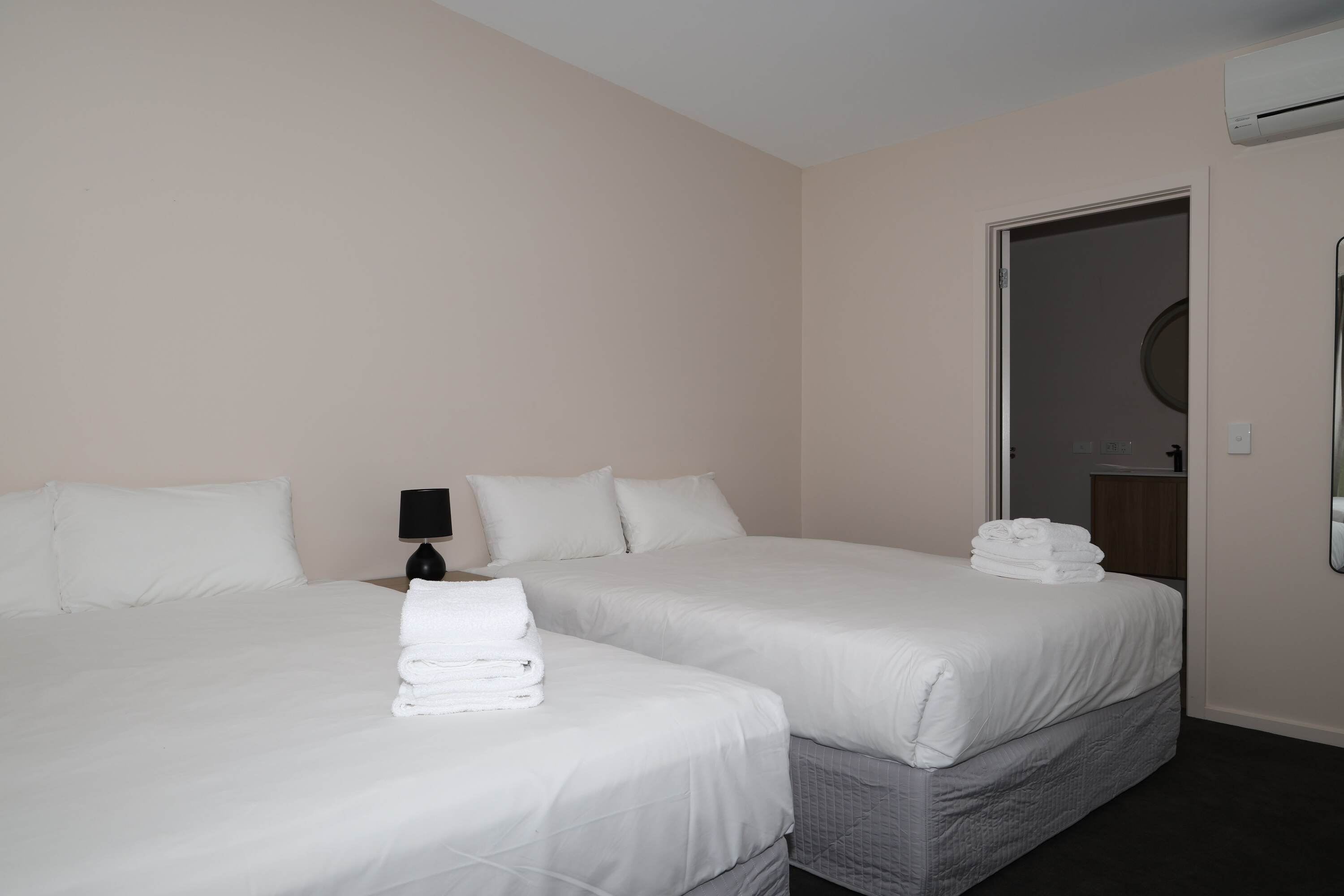 Twin Room made up for two guests