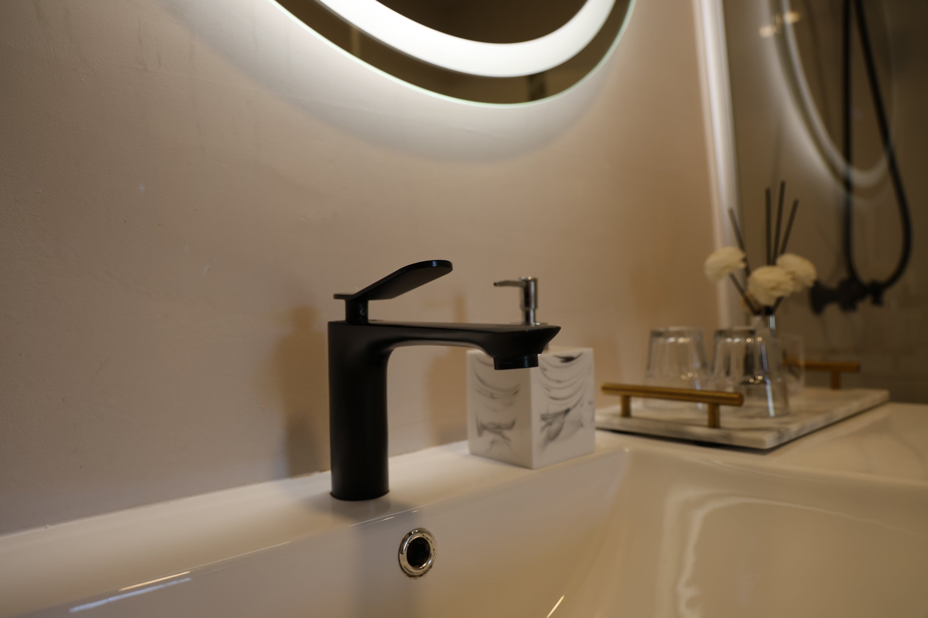 Basin and amenities detail
